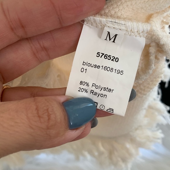 Boho Cream Sweater with Fringe Detail - Picture 5 of 8